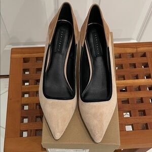 Sanctuary Beige Suede Pointed Heels